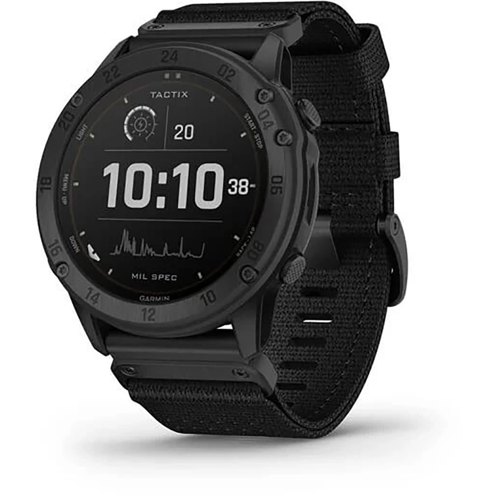 Часы Garmin Tactix Delta - Solar черный DLC с нейлоновым ремешком
